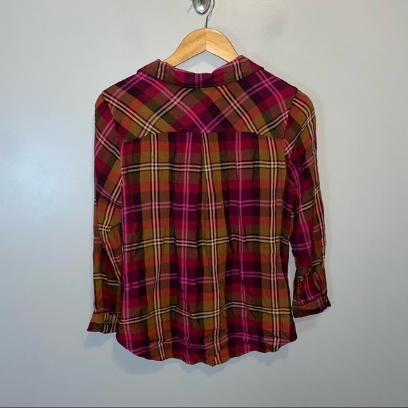 Christopher & Banks Colorful Flannel shirt - Picture 3 of 3